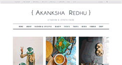 Desktop Screenshot of akanksharedhu.com